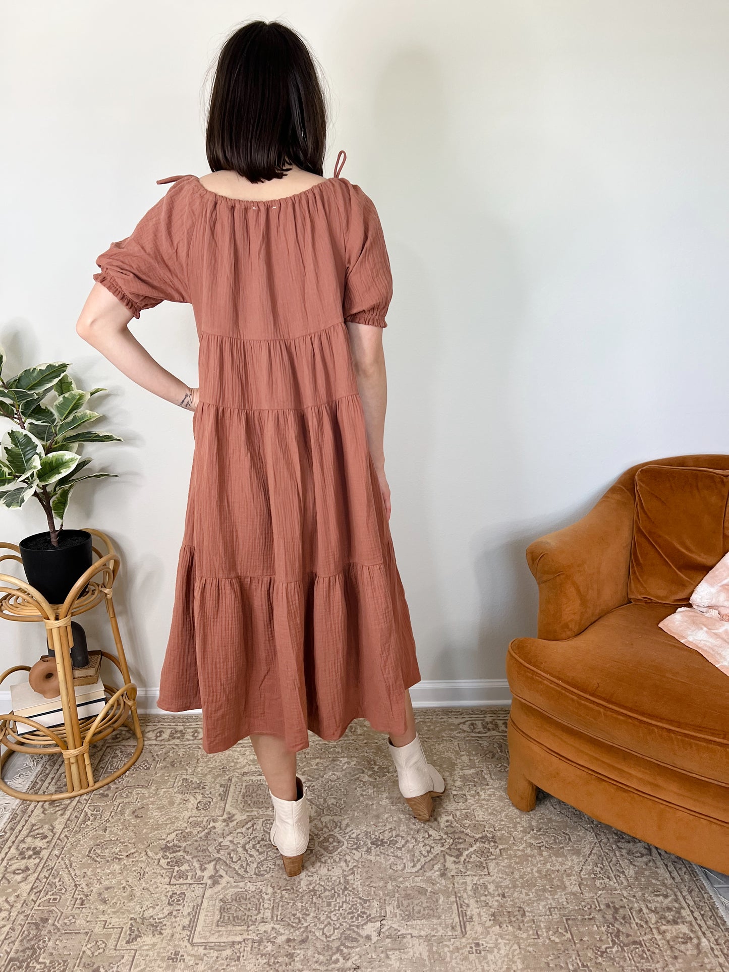 Valerie Tiered Midi Dress