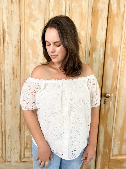 Caden Eyelet Top