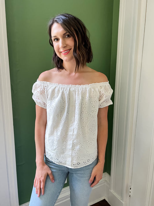 Caden Eyelet Top