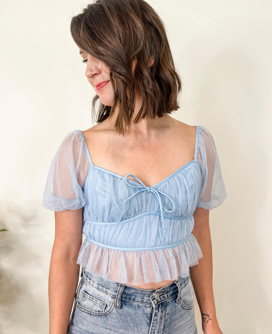 Liesl Tule Crop Top