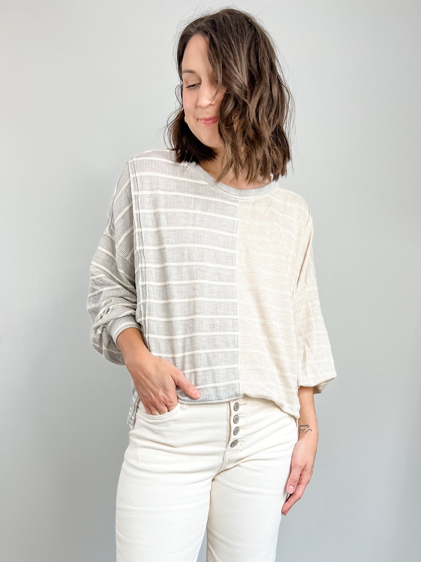 Corinne Striped Top