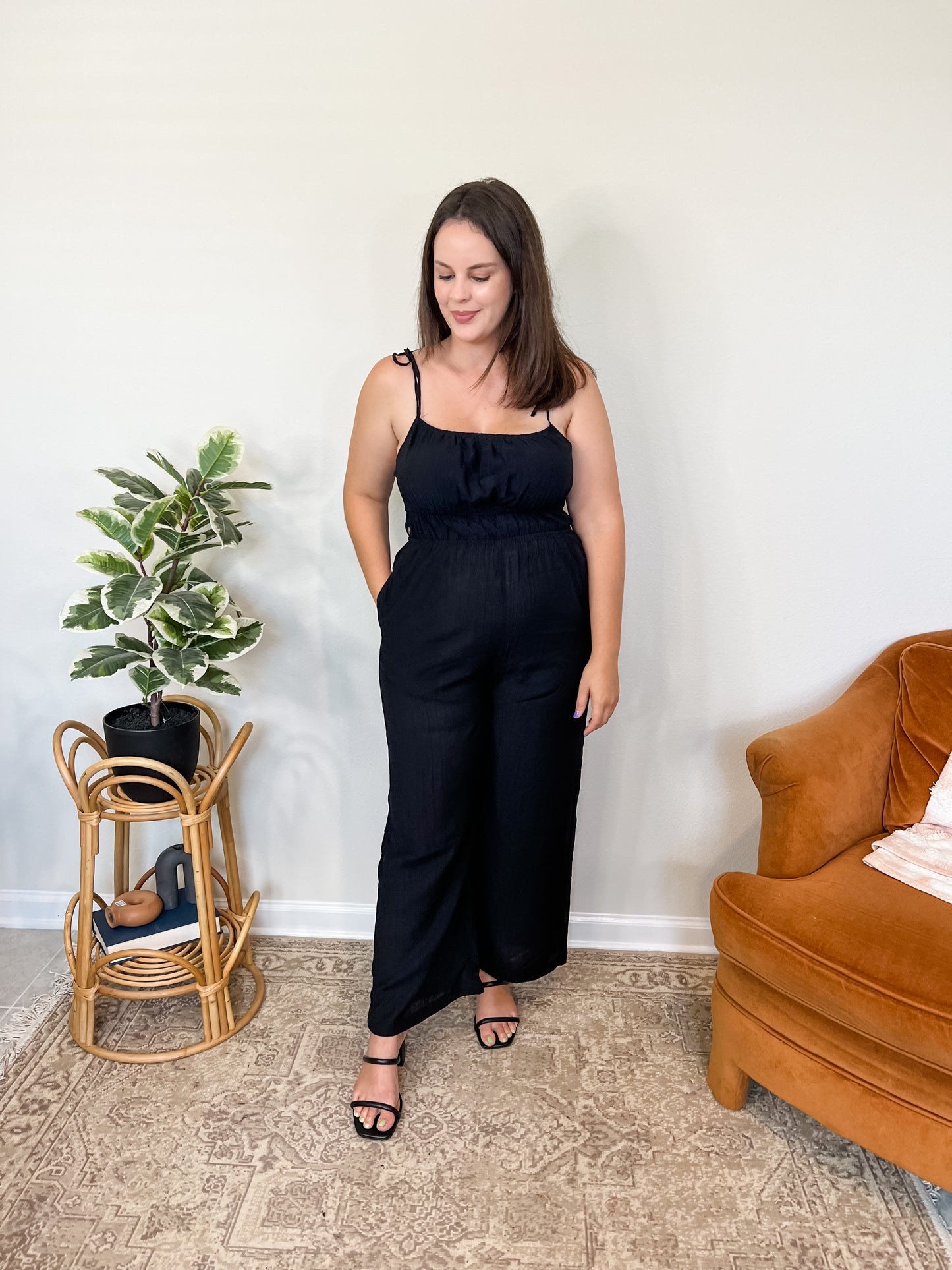 Aisha Black Jumpsuit