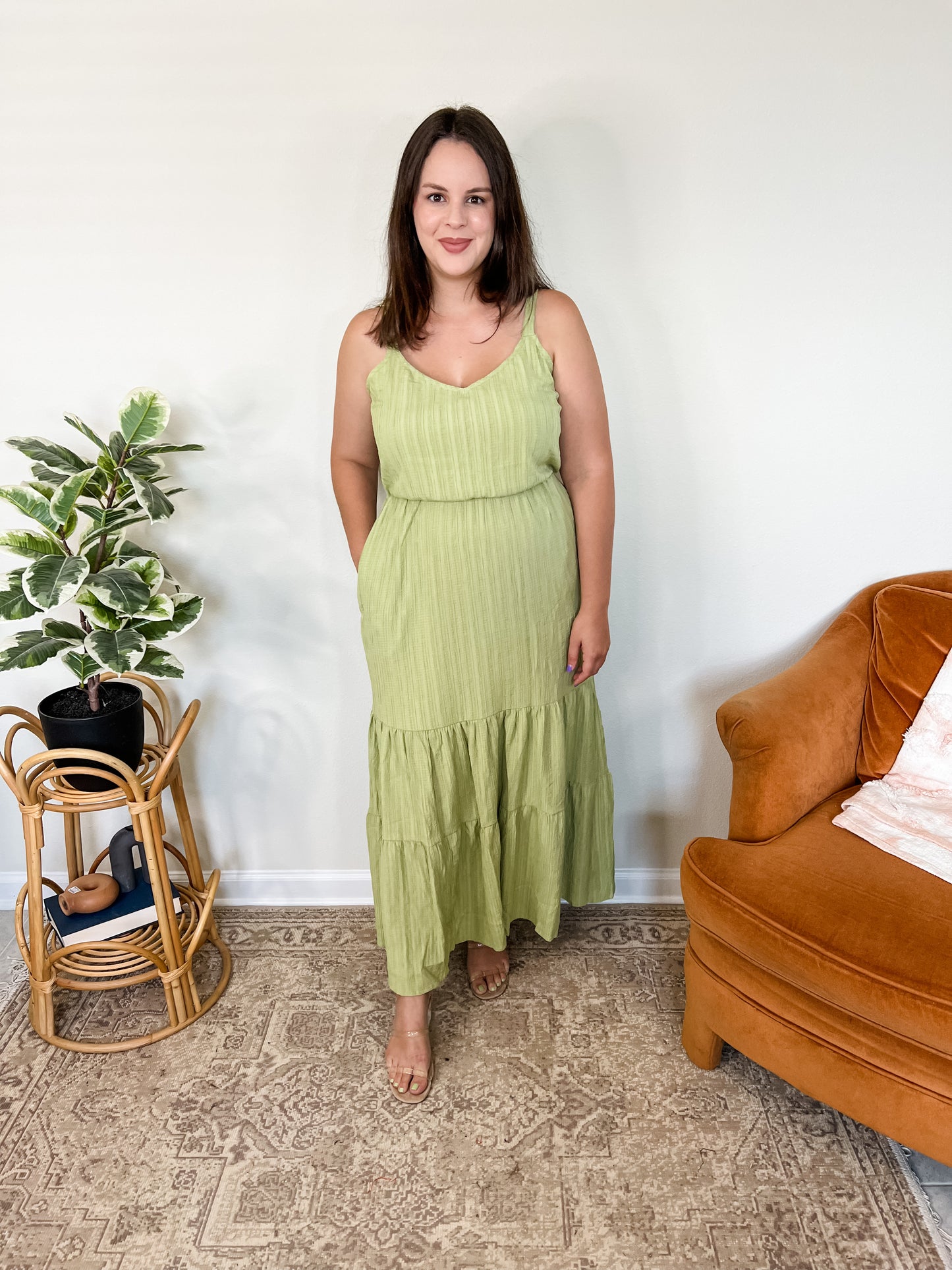 Lillee Green Maxi Dress