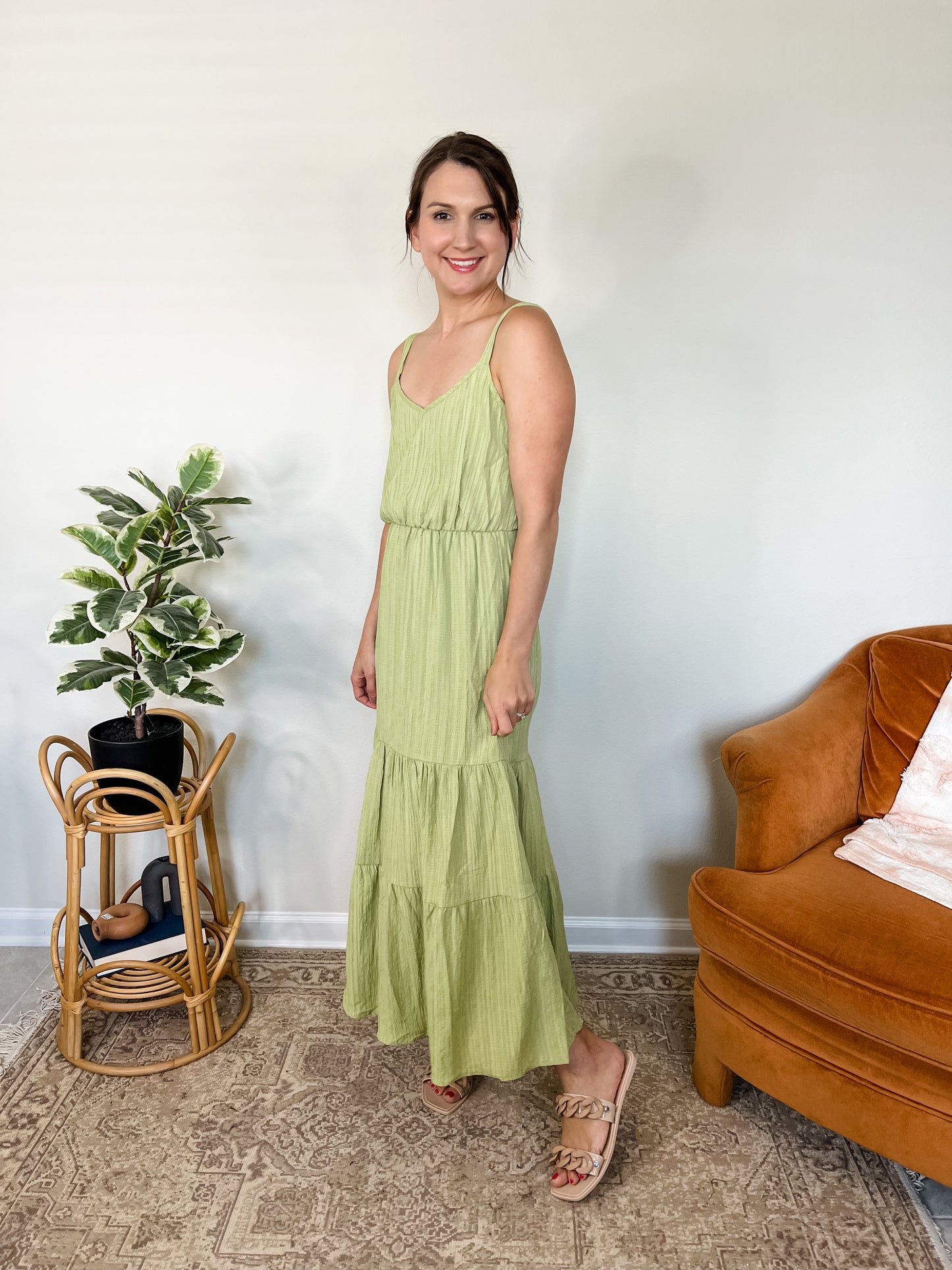 Lillee Green Maxi Dress