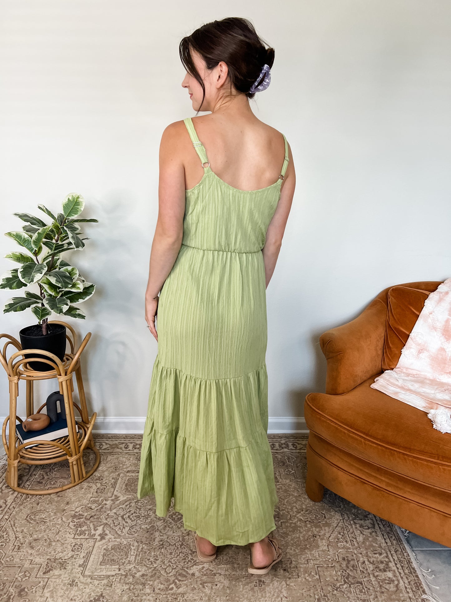 Lillee Green Maxi Dress